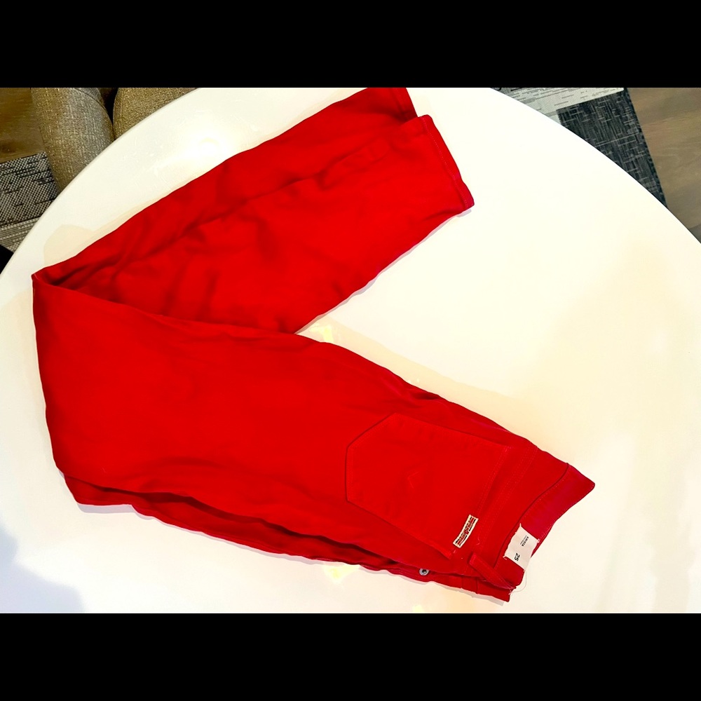 Hudson red Nico jeans size 25!